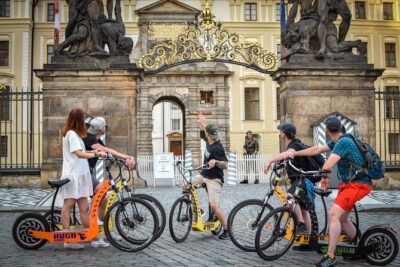 1.5h Prague E-Scooter Panoramic Tour small-group with PragueWay