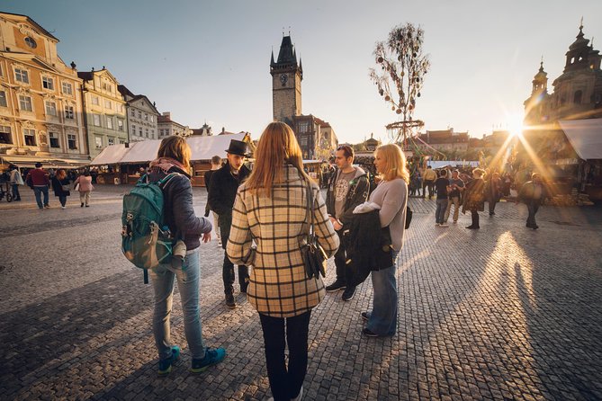 Alchemy and Mysteries of Prague Castle Walking Tour - Crossing Mánes Bridge and taking the tram uphill