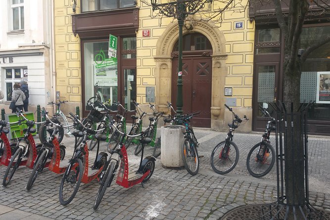 Best Prague Viewpoints: Guided E-Scooter Tour - Starting out with a scooter, helmet, and local guide