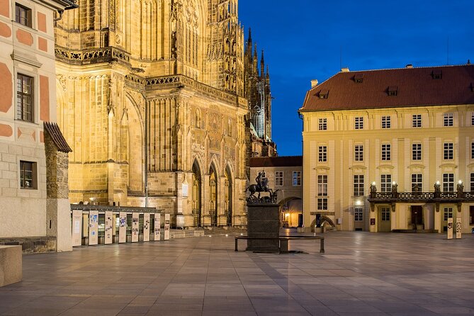 Best views of Prague by night - Strahov Monastery and one of Prague’s best high views