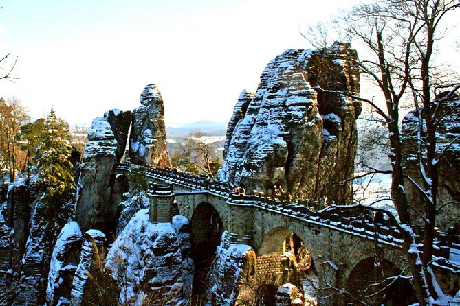 Bohemian and Saxon Switzerland All inclusive trip - Winter Tour - Crossing into Germany for Bastei Bridge