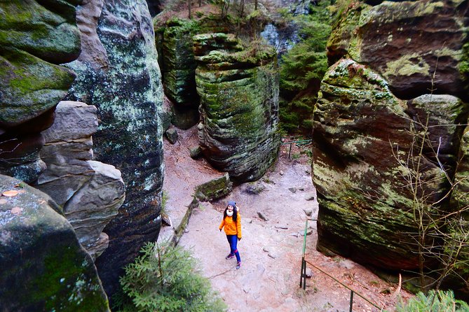 Bohemian Paradise 3 in 1 Tour, UNESCO geopark - Walking through the sandstone towers at Prachov Rocks