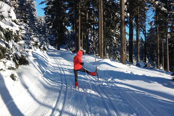 Cross-Country Skiing Guided Tour From Prague - Getting fitted in the Jizera Mountains