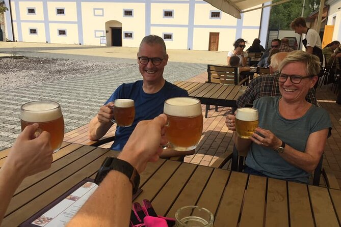 E Bike Day Trip I Visit a Roman Castle and Taste Craft Beer - Dobrichovice and the riverside coffee break