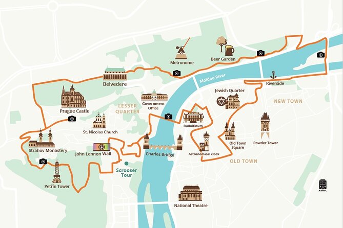 E-BIKE TOUR: 10 Must-See Landmarks & Viewpoints in Prague 1-8per. - Letná’s parks and the best photo stop