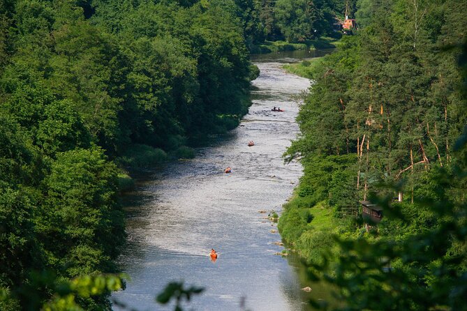 Easy Canoe Mission to the Sazava River from Prague Day Trip - Learning to paddle before the river gets moving