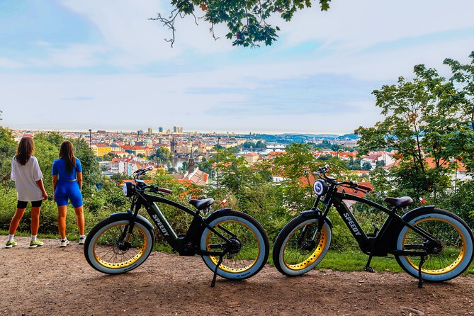 Ebike Sunset tour of Prague - The Powder Tower and the route toward Letna