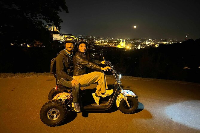 Electric Trike Night Tour in Prague - Live Guided - Wenceslas Square and the Powder Tower
