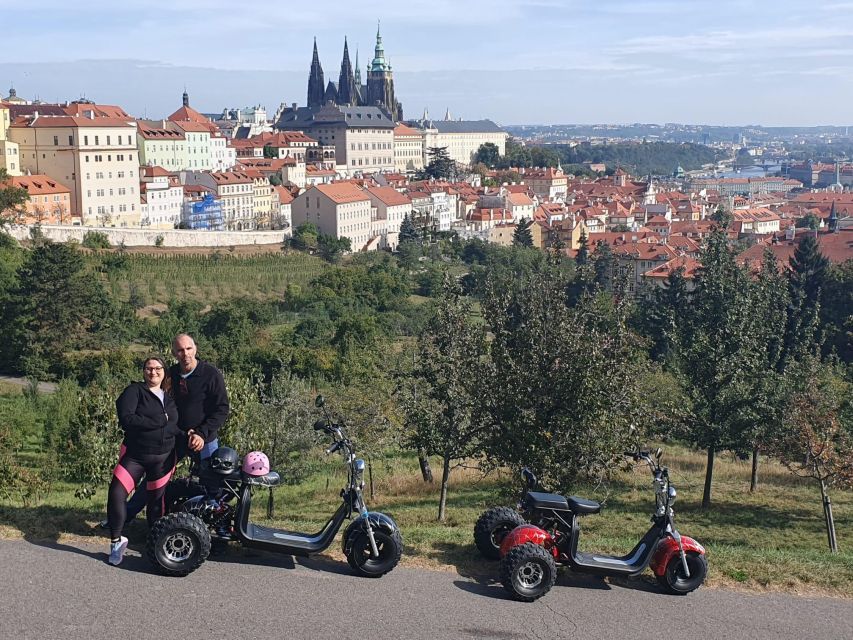 Electric Trike Sunset Prague Tour - Wenceslas Square and the Powder Tower