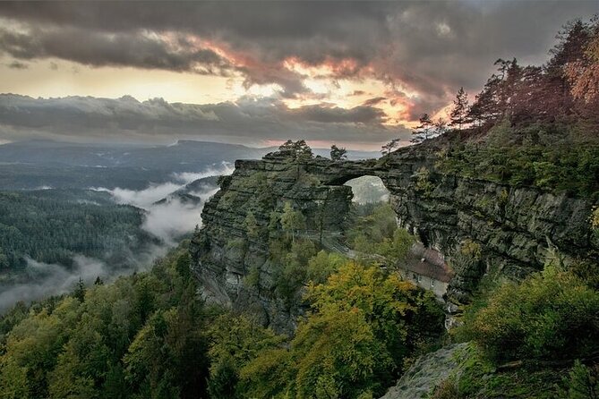 From Prague: Bohemian & Saxon Switzerland Small-Group Hike - The uphill walk to Pravčická Gate