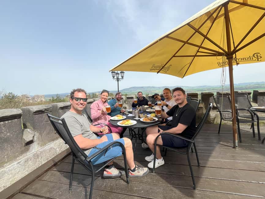 From Prague: Hike, Castle and Brewery in Bohemian Paradise - Leaving Prague in a small van
