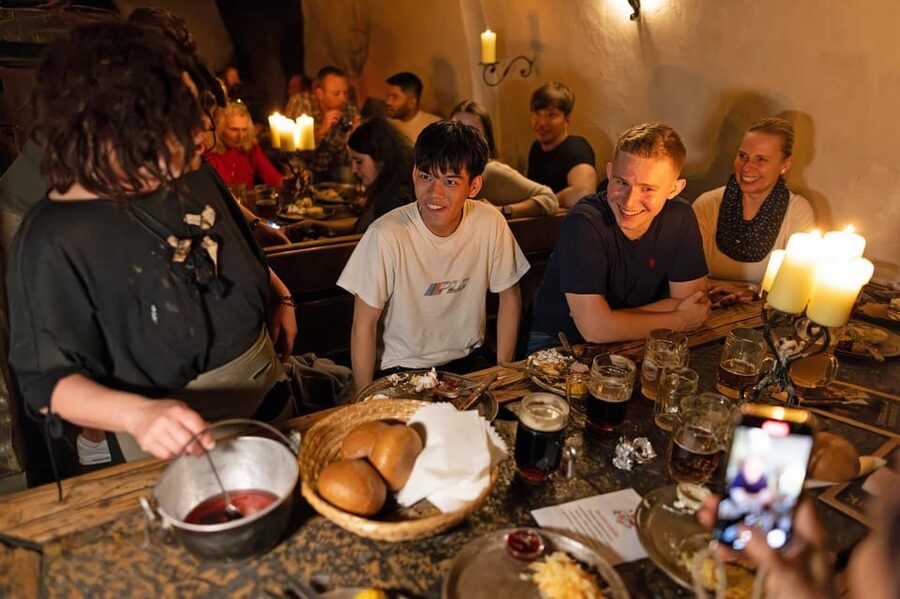 From Prague: Medieval Dinner, Show, Castle and Brewery - A three-hour feast in the medieval tavern