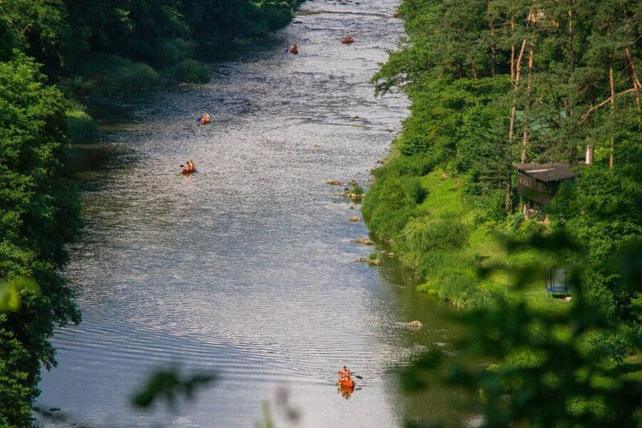 From Prague: Sazava River Canoe Day Trip for All Levels - Four to five hours through the gorge