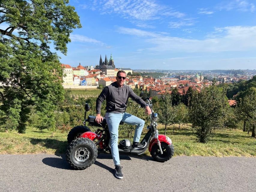 Grand City Tour on Electric Trike in Prague - Live Guided - Letná Park and the Prague Metronome