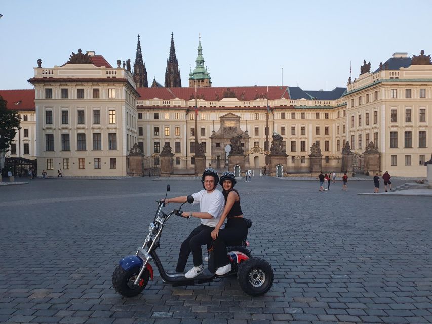 Grand City Tour on Electric Trike in Prague - Live Guided - Strahov Stadium and Petřín Hill