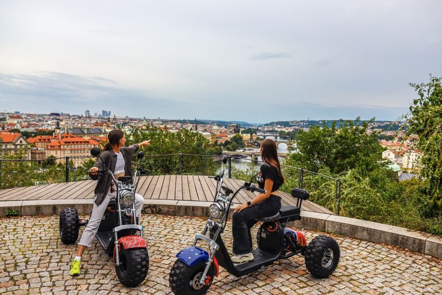 Grand City Tour on Electric Trike in Prague - Live Guided - Rudolfinum, the Jewish Quarter, and Pařížská Street