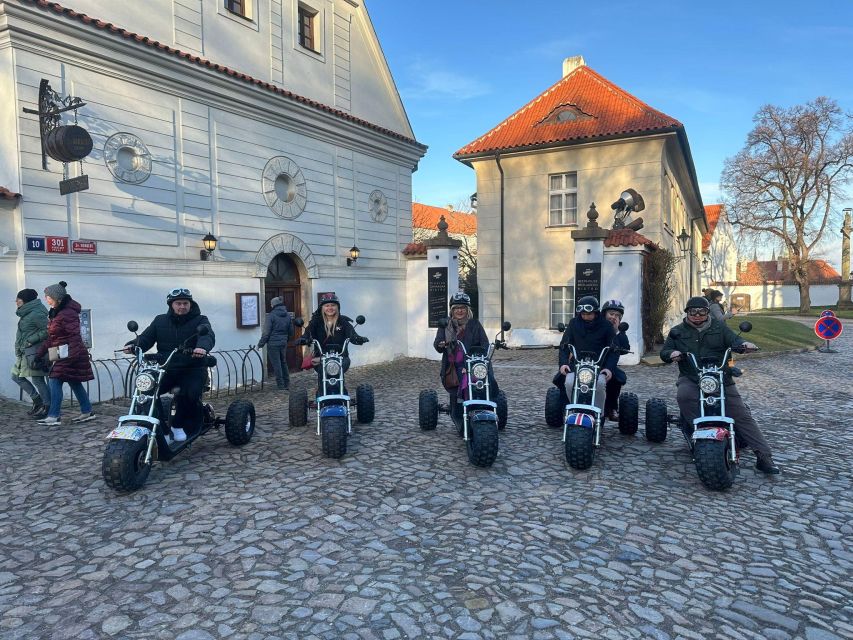 Grand City Tour on Electric Trike in Prague - Live Guided - Old Town Square and the ride back to Štěpánská 55
