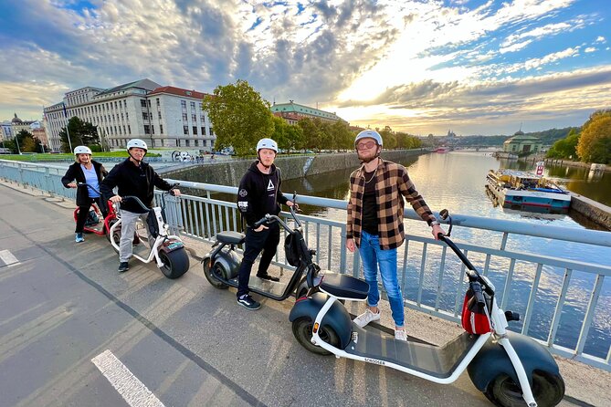 Grand city tour on Scrooser in Prague - Lennon Wall and the ride back through central Prague