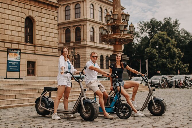 Guided sightseeing e-scooter tour of Prague: 2 hours - Letná Beer Garden and Hanavský Pavilion