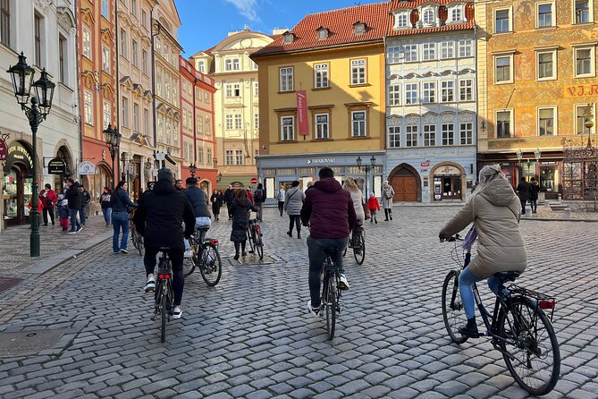 Hidden Prague Bike Tour - Starting through New Town