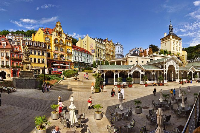 Karlovy Vary including Watchtower and Funicular from Prague - Walking through Karlovy Vary’s spa center