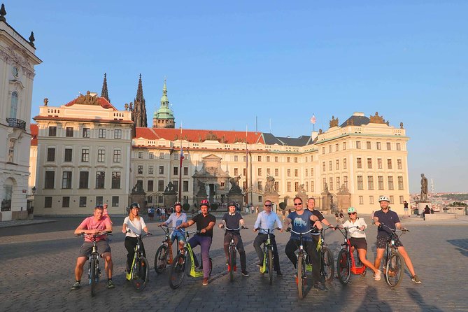 Live-Guided 180 min Glorious e-Scooter and eBike tour - Strahov Monastery, beer, and Petrin