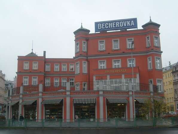 Moser Glassworks and Jan Becher Museum and Karlovy Vary Private Tour from Prague - Andělská Hora and the castle above the village