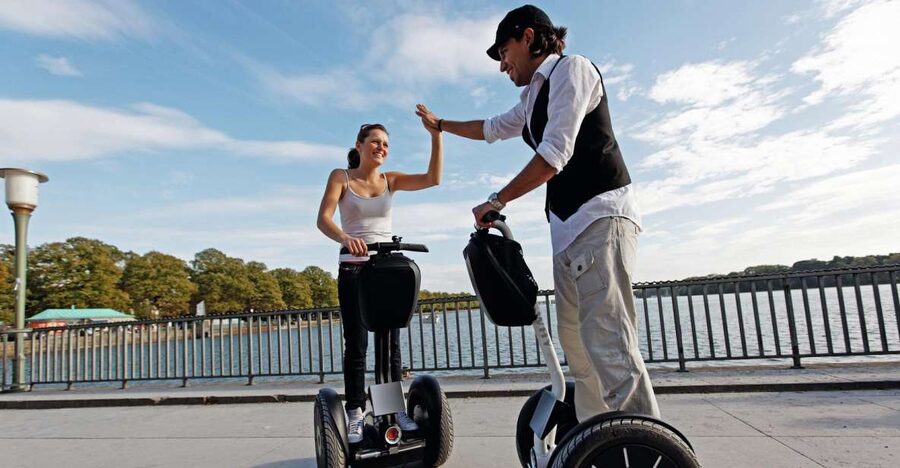 Prague: 1.5-Hours Sightseeing Tour by Segway - Riding toward Petřín Hill