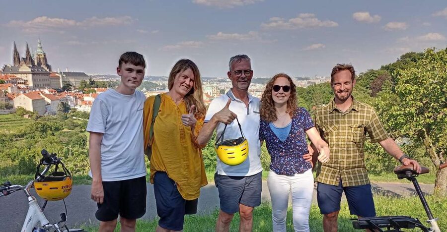 Prague 3-Hour Sightseeing Tour by Electric Bike - Letná Park and the best city viewpoint