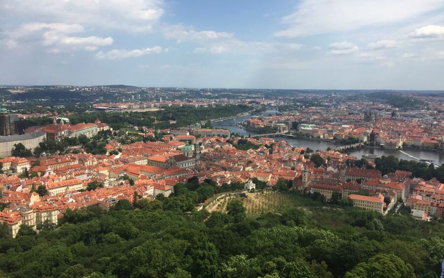 Prague "ALL-IN-ONE" City E-Bike Tour - National Theatre, Wenceslas Square, and the Lunch Break
