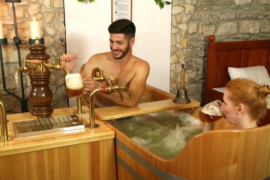 Prague: Bernard Beer Spa with Beer and Massage Option - The Bernard bottle and completion certificate
