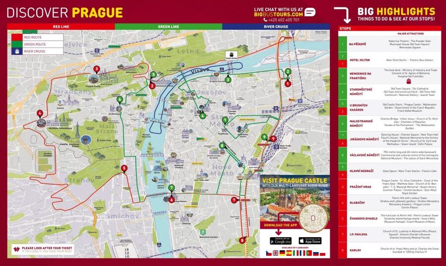 Prague: Big Bus Hop-on Hop-off, Castle Tour and River Cruise - How to plan one day without wasting time