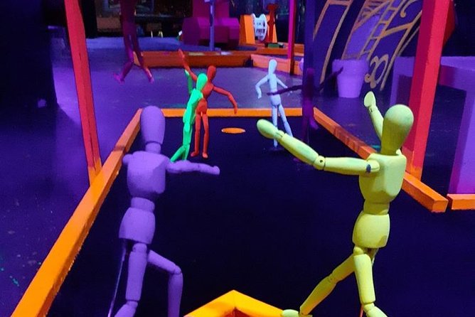 Prague Black Light Mini Golf Admission Ticket - A playful break near Old Town Square