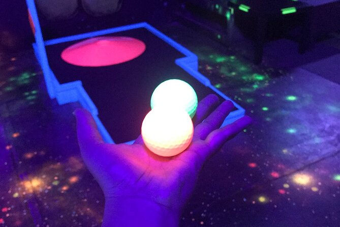 Prague Black Light Mini Golf Admission Ticket - The extra games make the ticket more useful