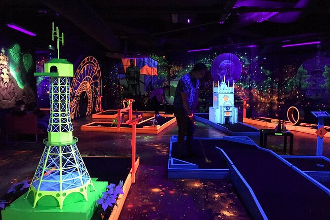 Prague Black Light Mini Golf Admission Ticket - Food, drinks, and a practical pause