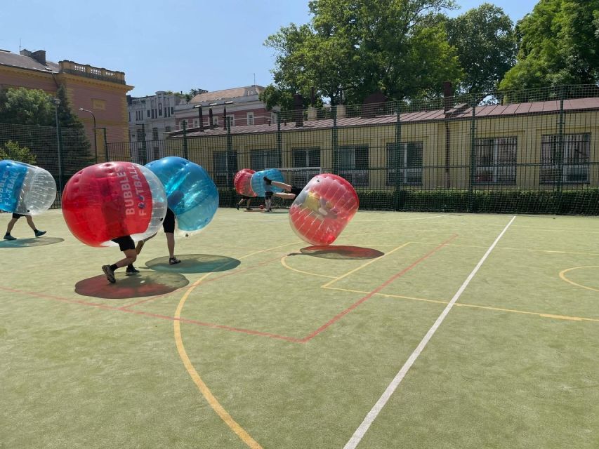 Prague: Bubbles football in city centre of Prague - What one hour of bubble football feels like