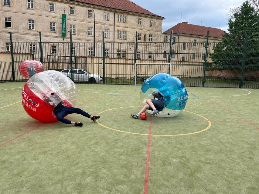 Prague: Bubbles football in city centre of Prague - Who should skip this experience