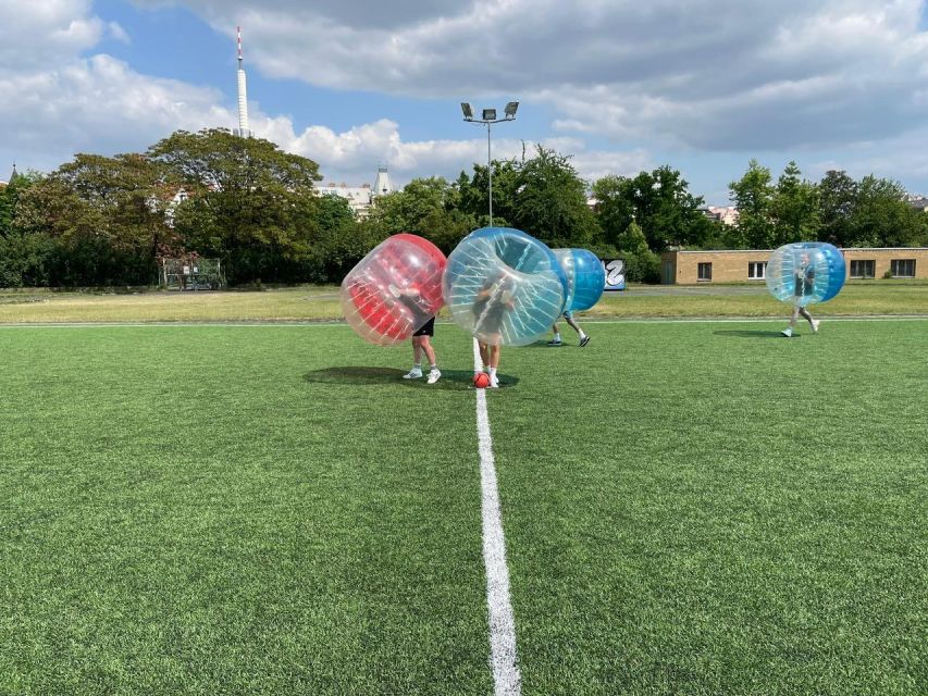 Prague: Bubbles football - Zorb Football in centrum - How tiring is one hour?