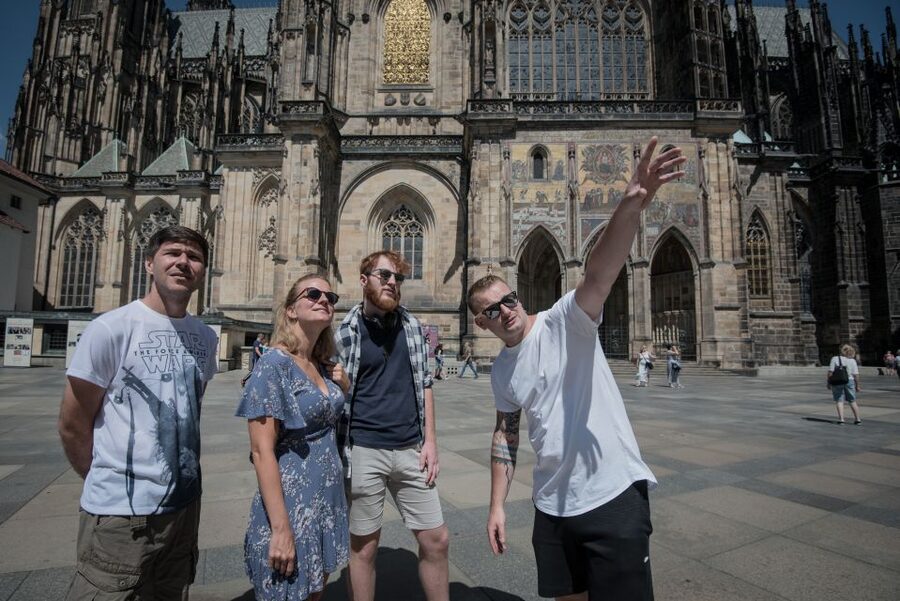 Prague: Castle Grounds & Highlights Walking Tour small-group - The uphill tram ride saves your legs
