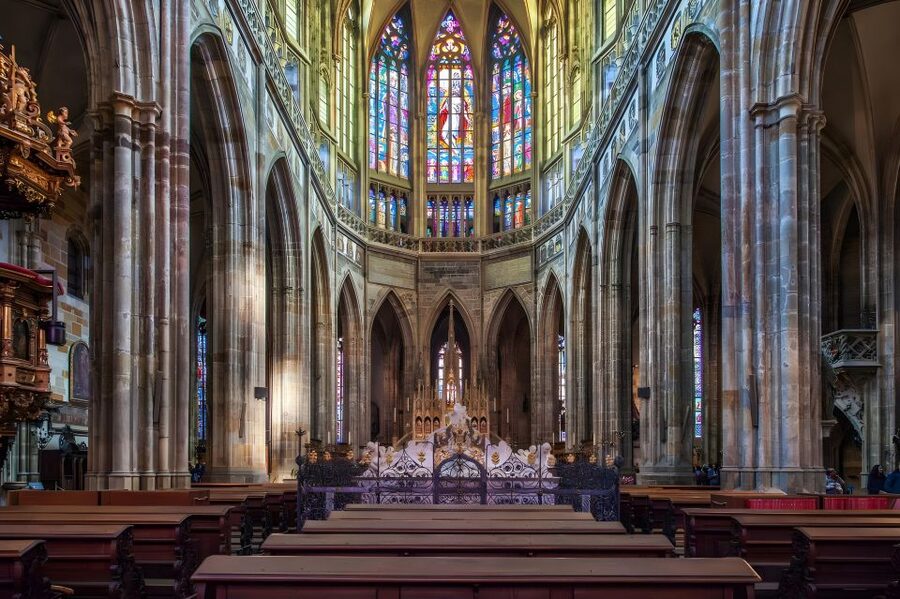 Prague Castle: Royal Palace, Cathedral, and Golden Lane Tour - St. George’s Basilica and its medieval character