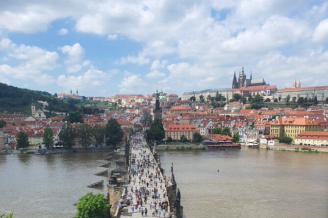Prague Charles Bridge Tower Admission Ticket And Audioguide - Following the route from the office to the bridge