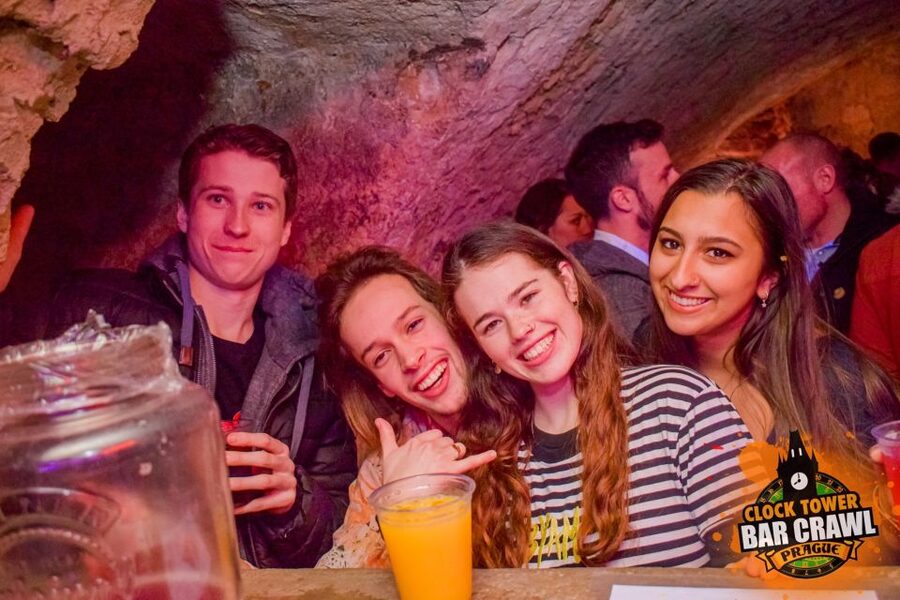 Prague: Clock Tower Bar Crawl with Drinks and Shots - Two hours of games and open-bar drinks