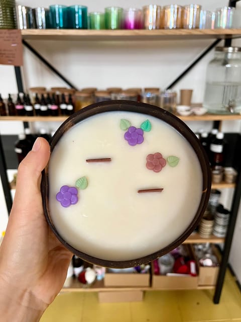 Prague: Coconut Candle Workshop - Decorating with color, flowers, and shapes