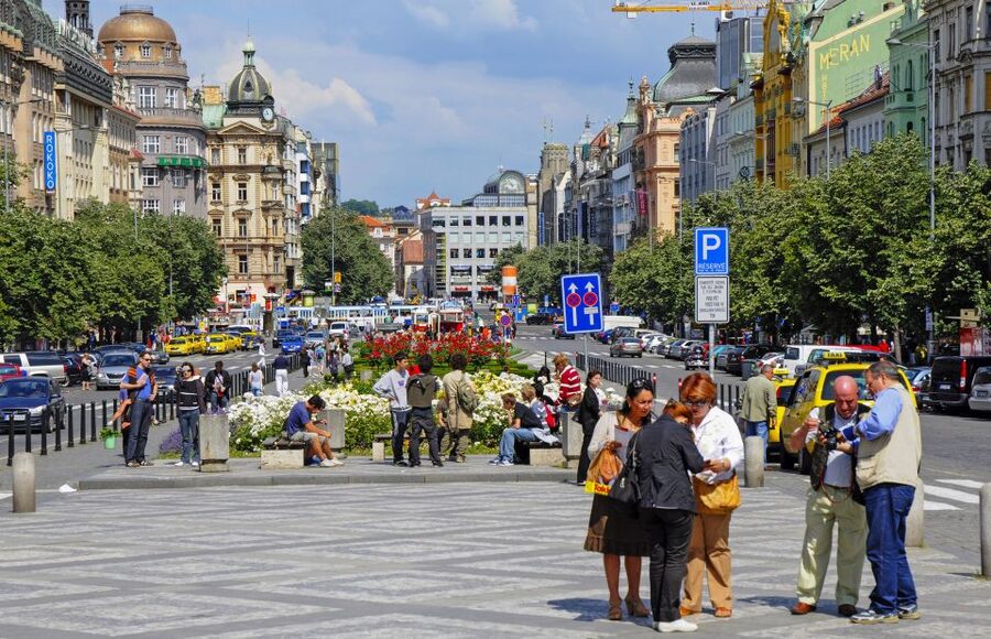Prague: Communists and World War II Tour - Republic Square closes the route with a wider view