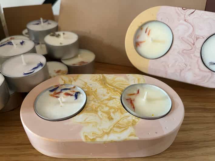 Prague: Craft your unique tea-candle holder set - Making six scented soy tea candles
