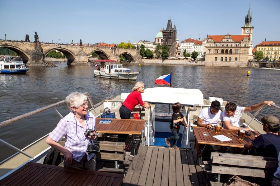 Prague Cruise: 1-Hour on the River Vltava - Charles Bridge looks different from the Vltava