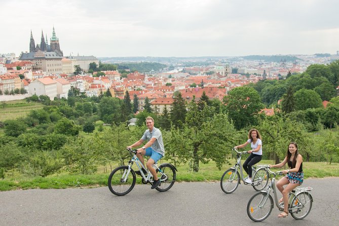 Prague E-Bike City Tour with A Local Guide - Lennon Wall and the riverfront