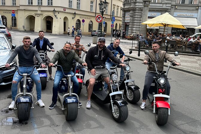 Prague E-Scooter Adventure: Fun & Easy Sightseeing 3Hours Tour - Starting in Old Town with a short practice ride