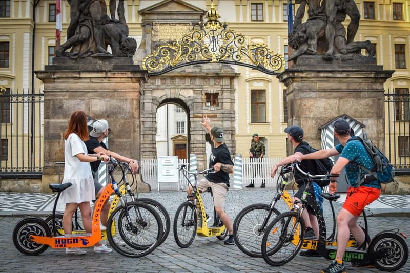 Prague: E-Scooter Grand City & Panoramas Small-Group Tour - Prague Castle and the Old Town Route
