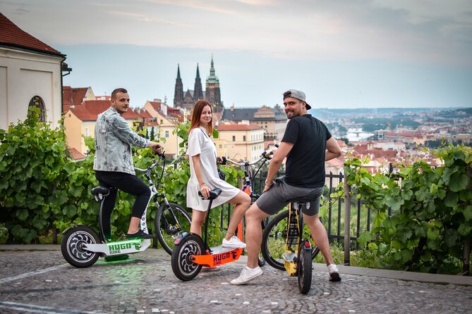 Prague E-Scooter Grand City Tour PRIVATE with PragueWay - Strahov Monastery and Prague Castle viewpoints